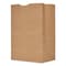 General Paper Bags, 75 lbs Cap., 1/6 BBL, 12"w x 7"d x 17"h, Kraft, PK400 80080 - alternate 3